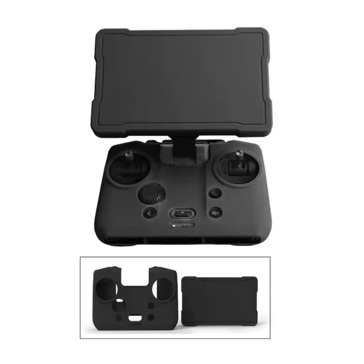 DJI - DJI RC PRO 2 Funda silicona y protector de pantalla negro