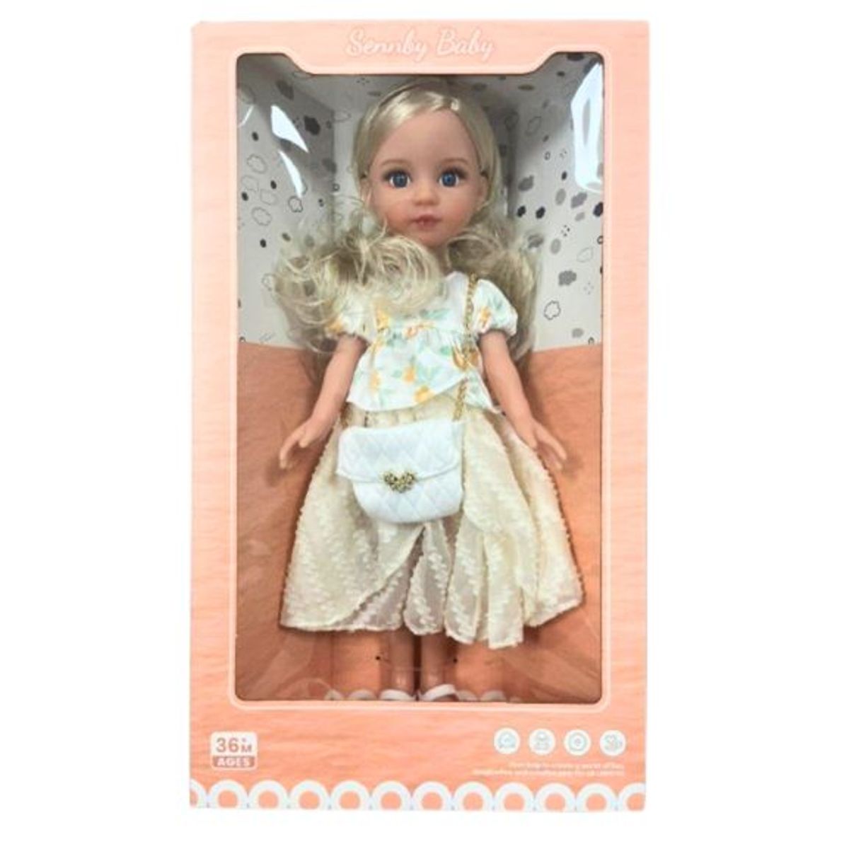 GENERICO - Muñeca Sennby Baby – 36 Meses – Juguete Educativo para Niñas y Niños