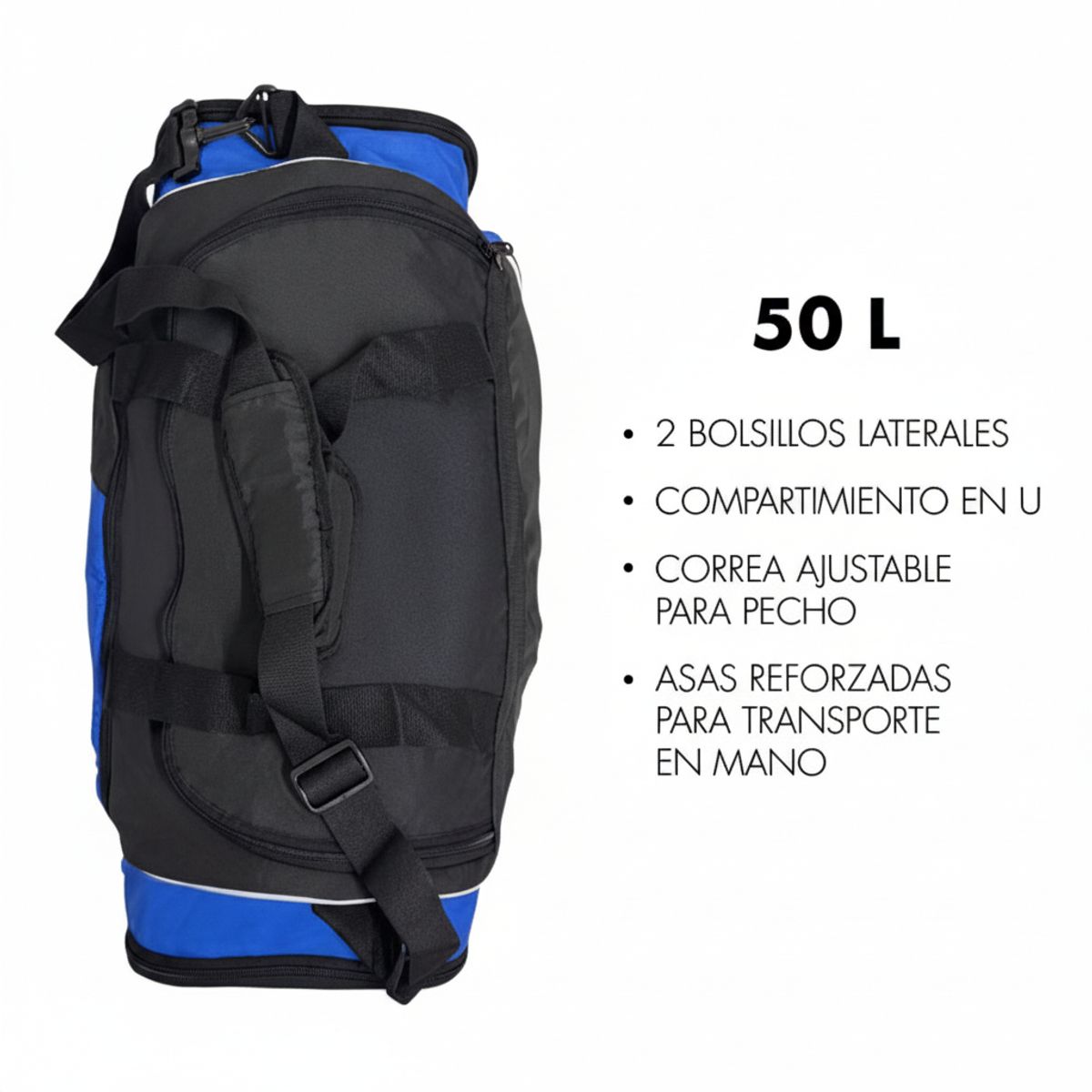 MUUK - Bolso Deportivo Azul Muuk 50 lts