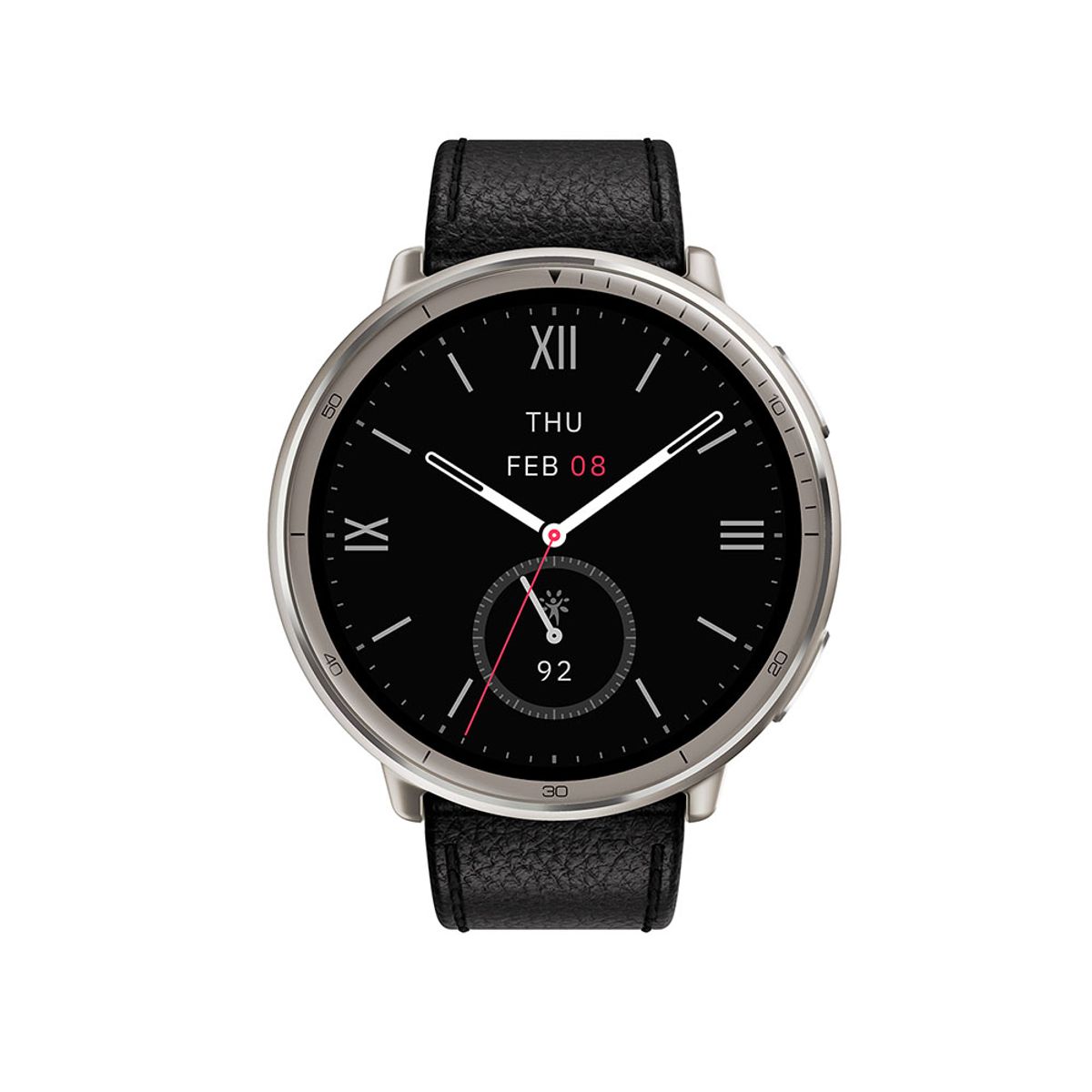 AMAZFIT - Reloj Inteligente Active 2R Premium Black Leather