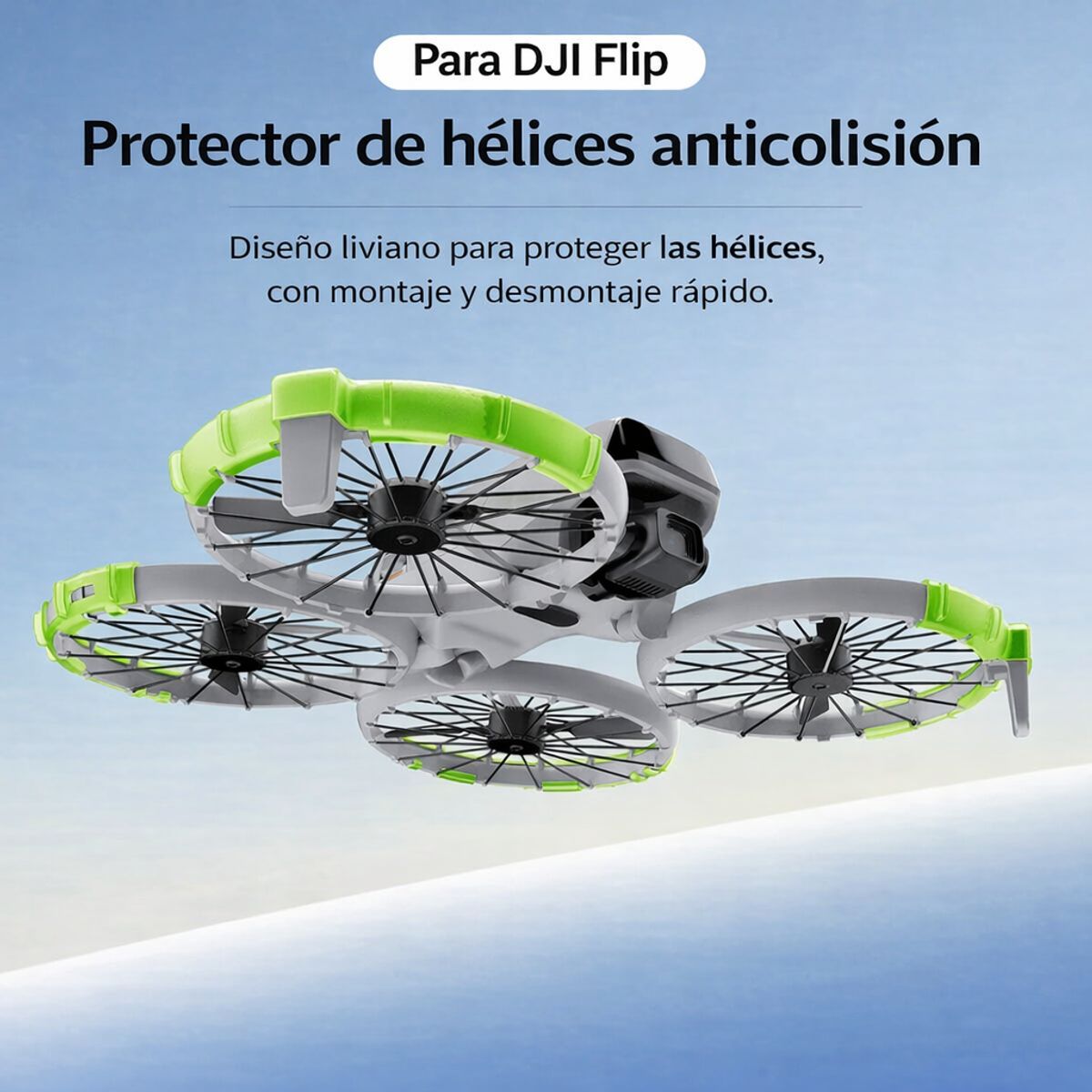 DJI - Parachoques Anticolisión para Hélice DJI Flip (Verde)