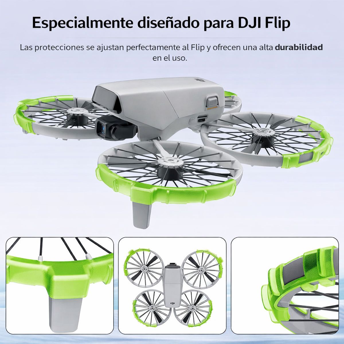 DJI - Parachoques Anticolisión para Hélice DJI Flip (Verde)