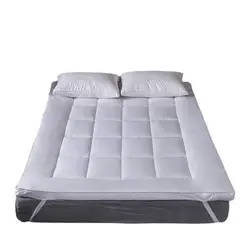 RIOVEO - Cubrecolchón Topper Ultra Acolchado 1,5 Plaza Color Blanco