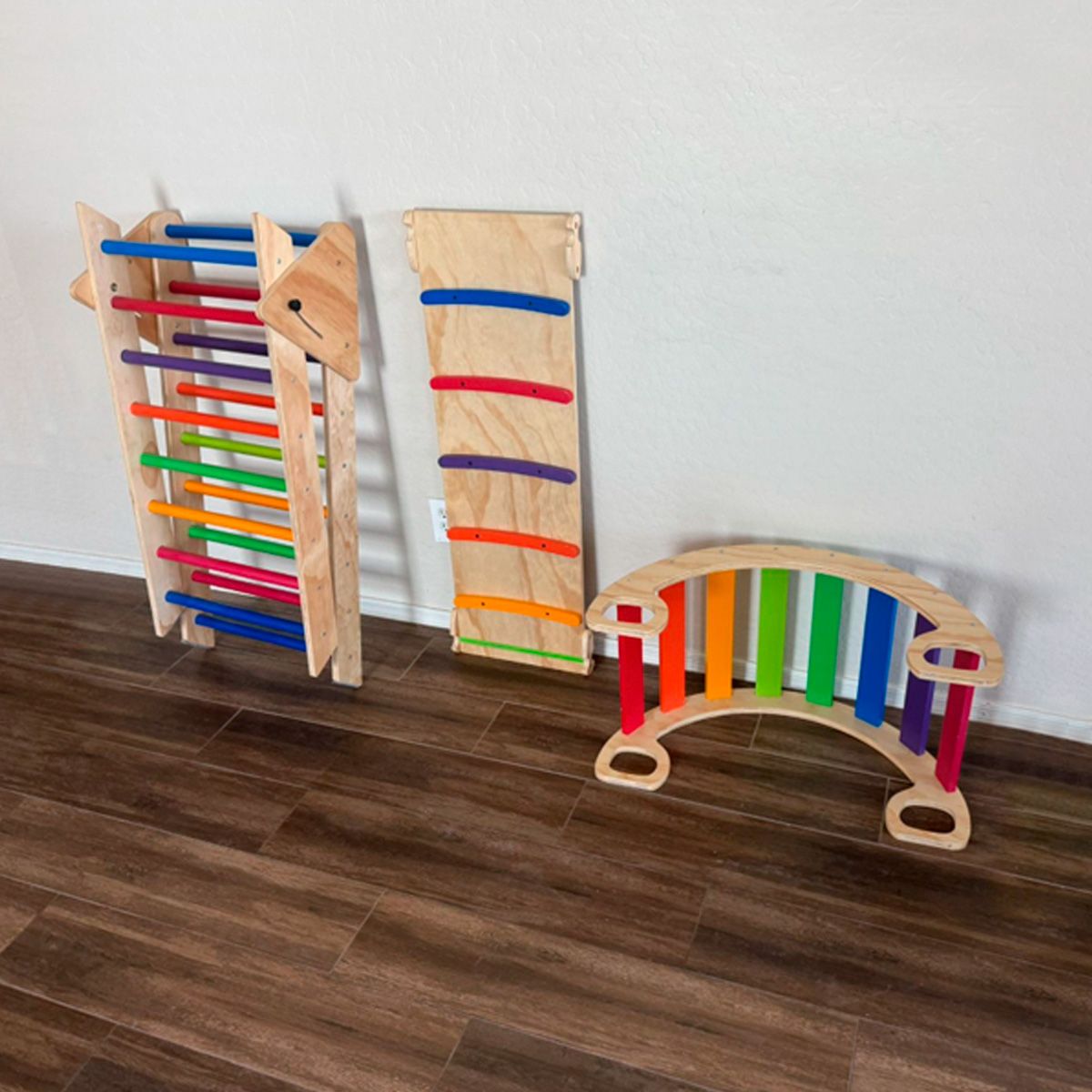 SDFIT - Juego de madera Tripode Pasarela Arco en Montessori Combi WCFS-14