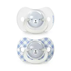 SUAVINEX - Chupete 0-6 Meses Dia - Noche Fisiológico Silicona Sx Pro Wild Azul
