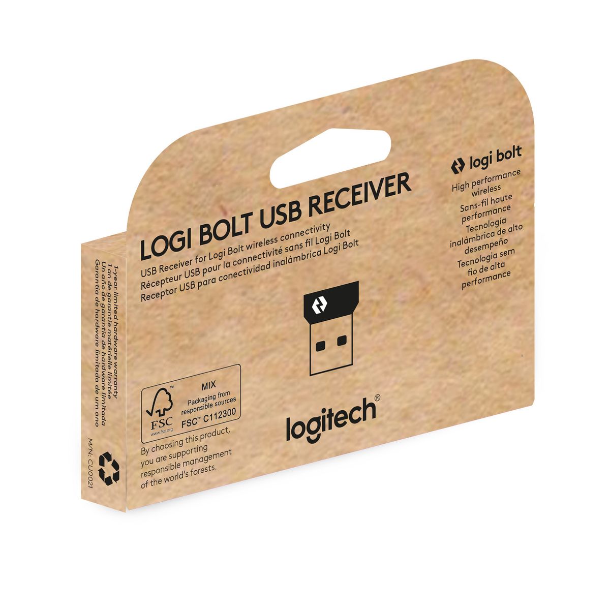 LOGITECH - Receptor Usb Para Mouse Y Teclado Inalámbricos Logi Bolt Open box