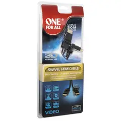 ONE FOR ALL - CABLE GIRATORIO HDMI DE 3 METROS CC2240