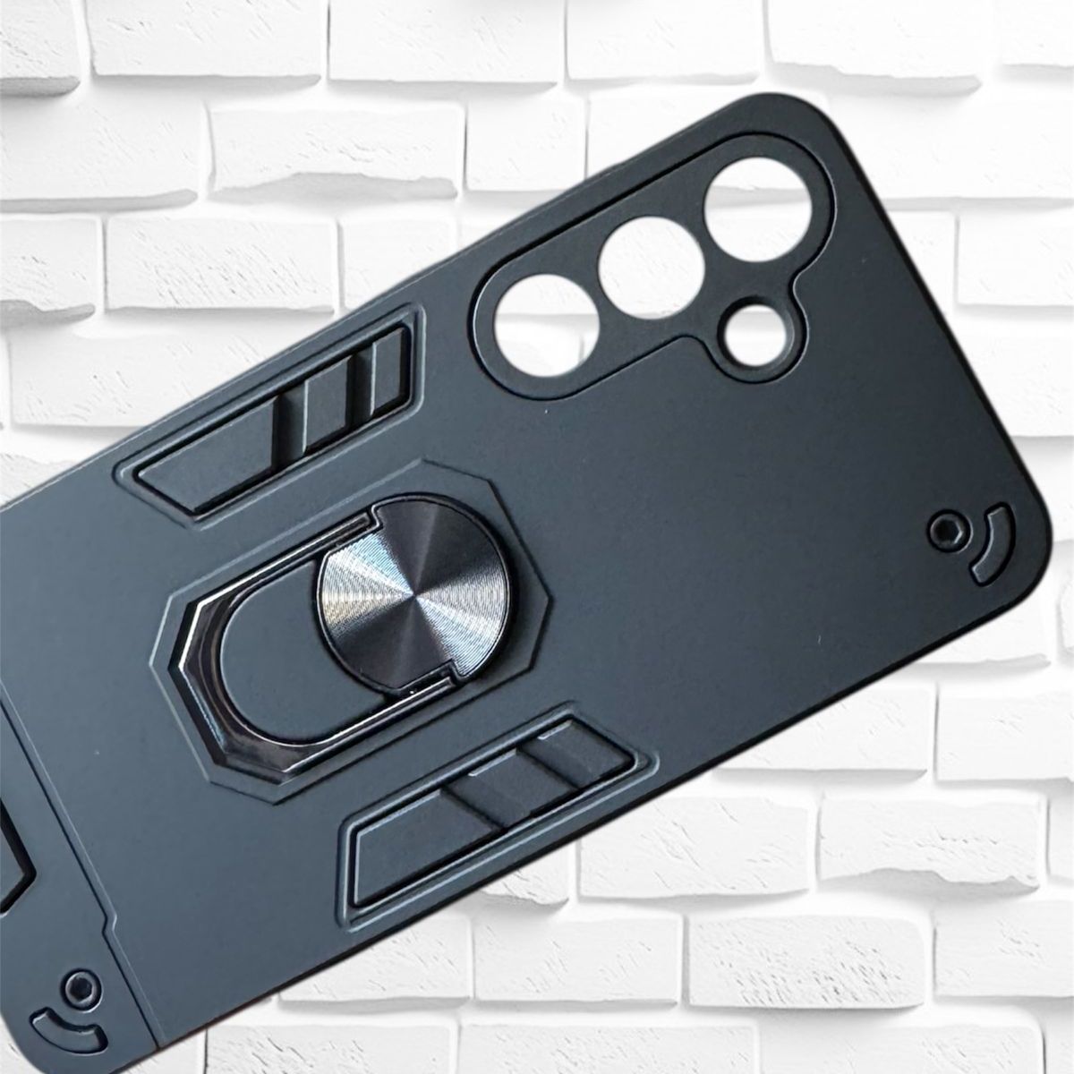 GENERICO - Carcasa Armor Anillo Para Samsung S25 Fe - Negro