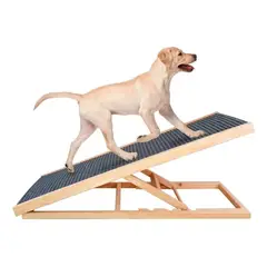 GENERICO - Rampa Plegable De Madera Para Mascotas Perros Gatos