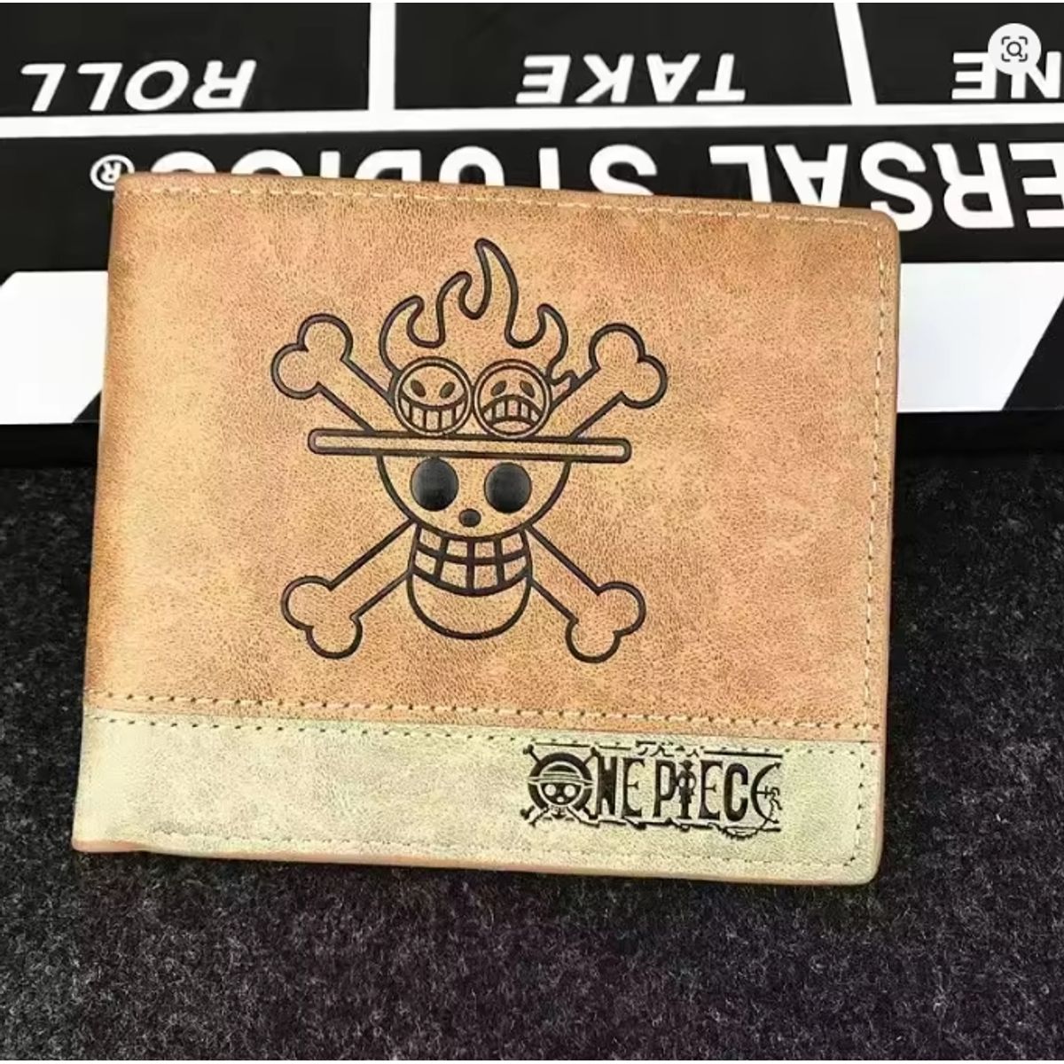 GENERICO - Tarjetero Billetera One Piece Portgas D. Ace Fuego Anime