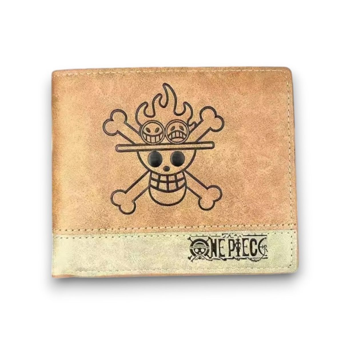 GENERICO - Tarjetero Billetera One Piece Portgas D. Ace Fuego Anime
