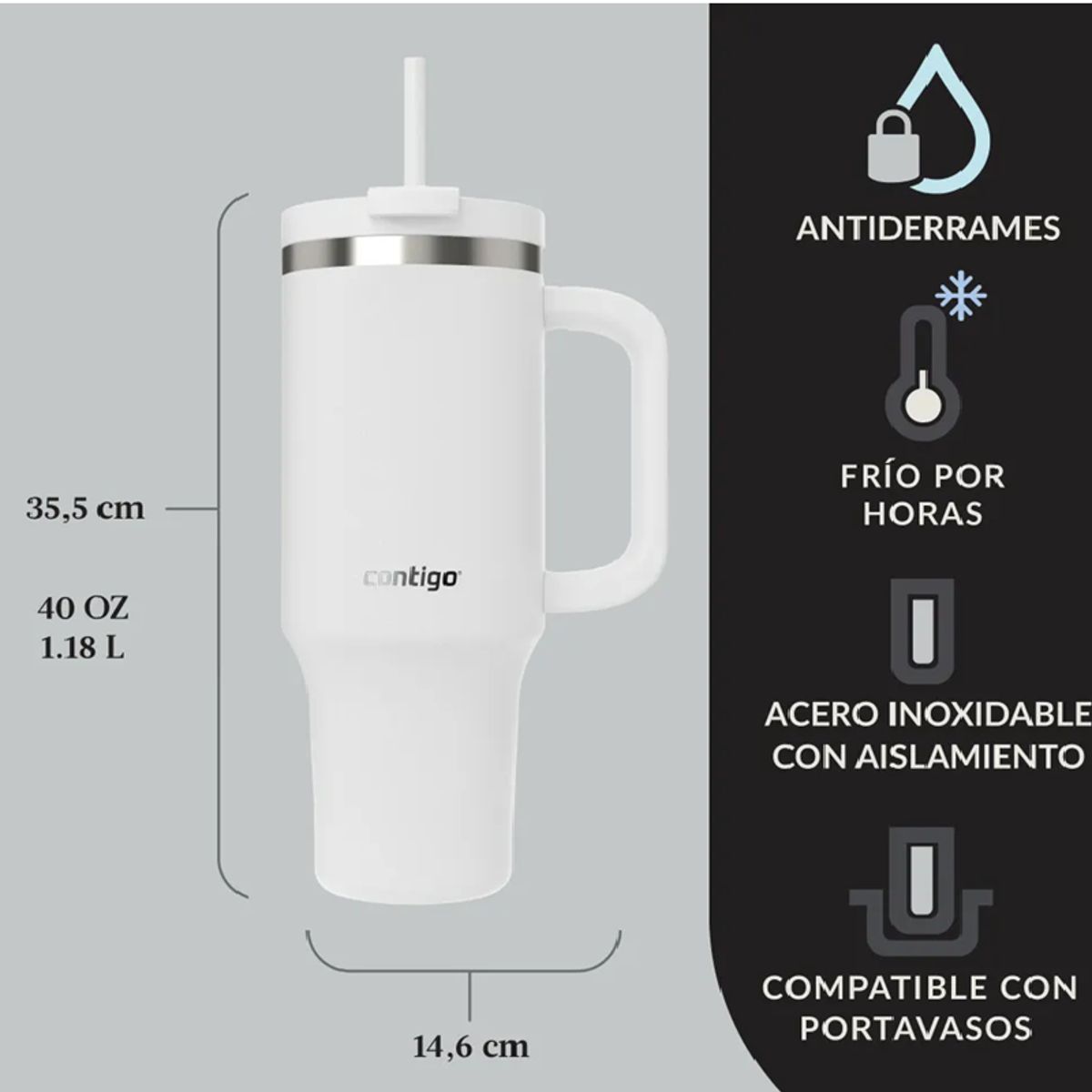 CONTIGO - Vaso Térmico Contigo Streeterville 118l Blanco
