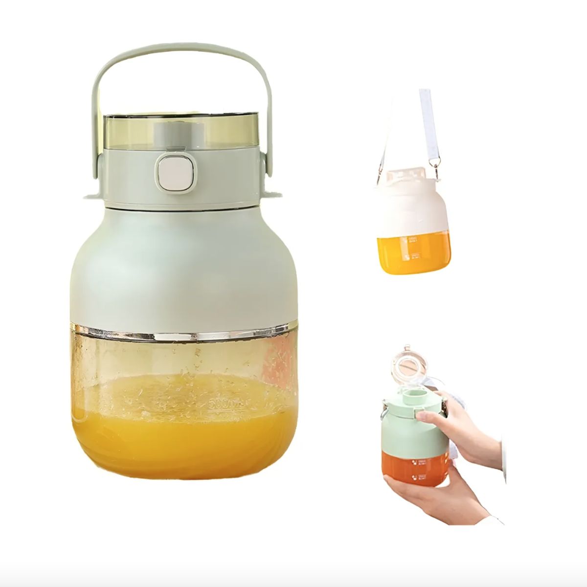 IRM - Vaso Licuadora Personal Mini Blender Portable 500 Ml Blanco