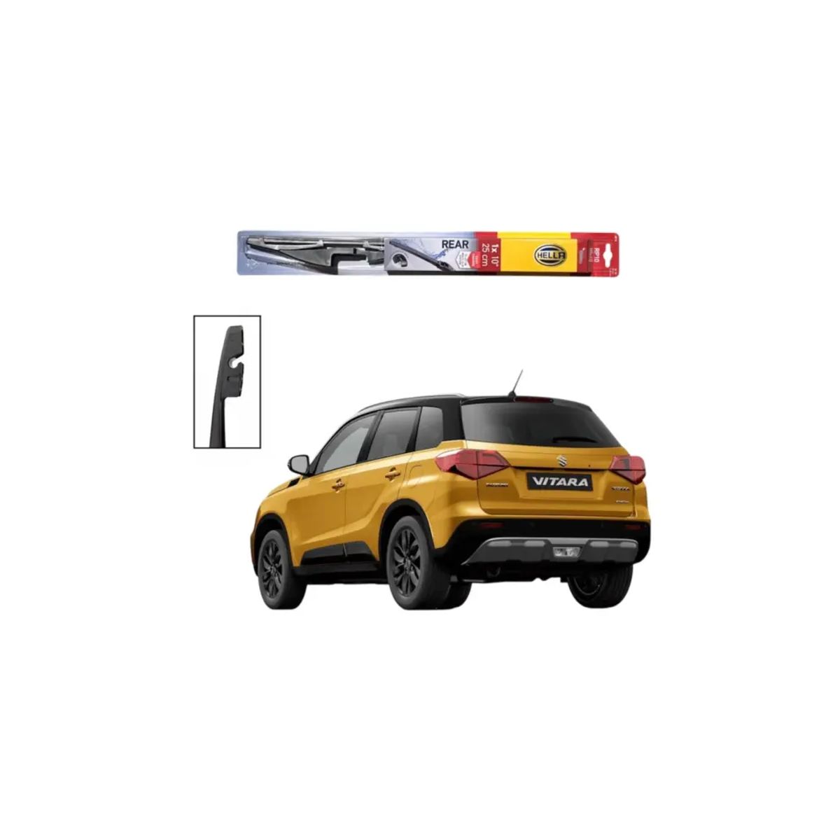 HELLA - Plumilla Automovil 10 Pulgadas para Toyota RAV4 y Suzuki Vitara