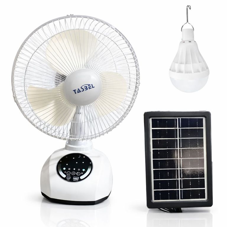 GENERICO Ventilador Solar TASBEL Eficiente y Práctico