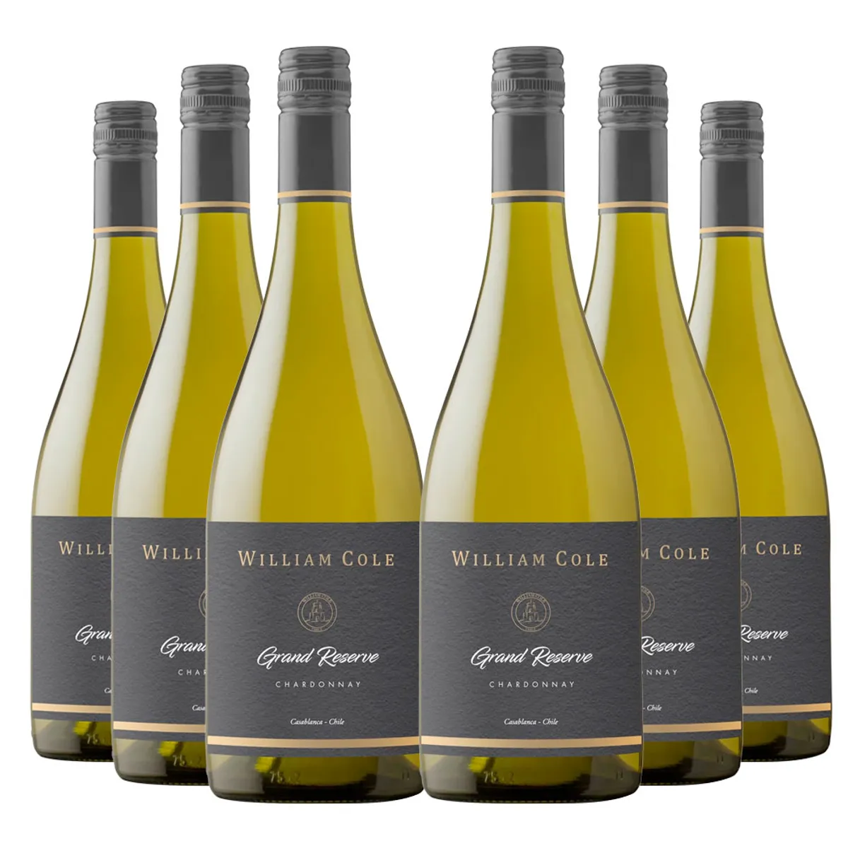 WILLIAM COLE VINEYARDS - 6 Vinos William Cole Gran Reserva Chardonnay (barrica)