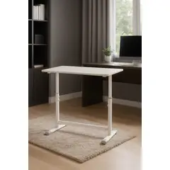 COSAS CASA - Escritorio Funcional Altura Ajustable 80x60x63-86cm Blanco