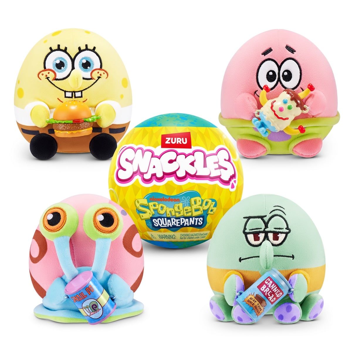 ANSALDO - Peluche Snackles De 12 Cms Bob Esponja De Zuru