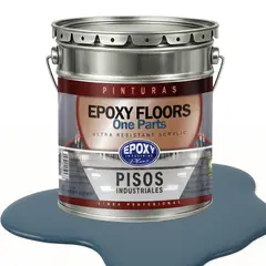 EPOXY - PINTURA PISOS ALTO TRAFICO - FLOORS - TINETA 18K AZUL GRISÁCEO