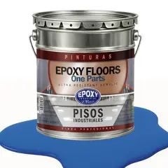EPOXY - PINTURA PISOS ALTO TRAFICO - FLOORS - TINETA 18K AZUL INTENSO