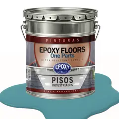 EPOXY - PINTURA PISOS ALTO TRAFICO - FLOORS - TINETA 18K AZUL PETRÓLEO