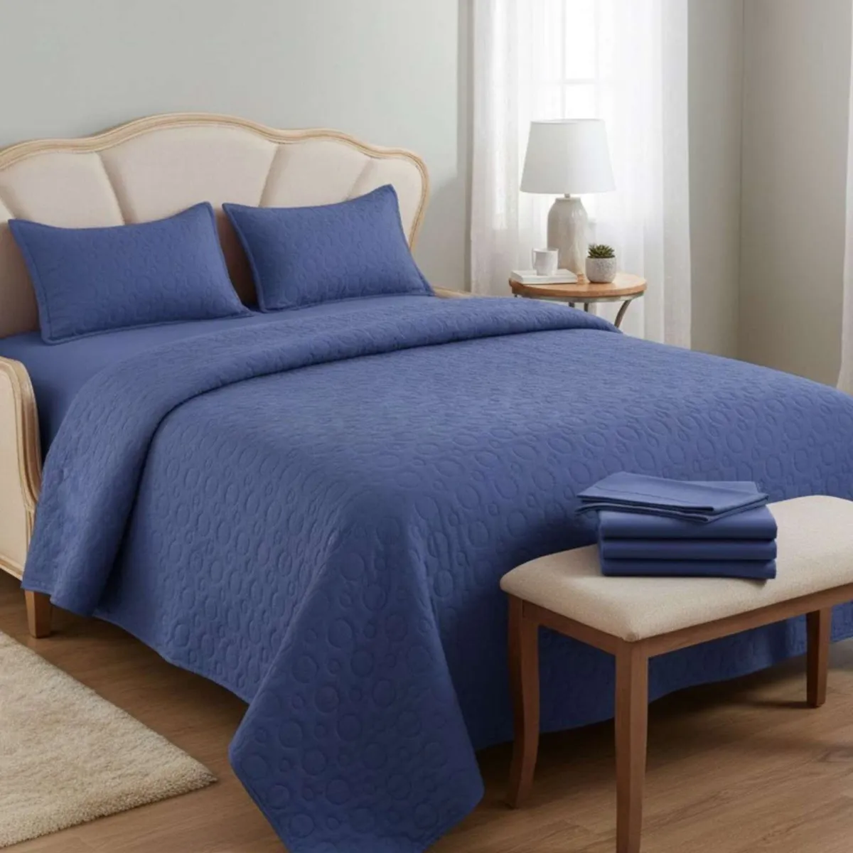 GENERICO - SABANA CON CUBRECAMA DE VERANO 2 PLAZAS + 2 ALMOHADAS