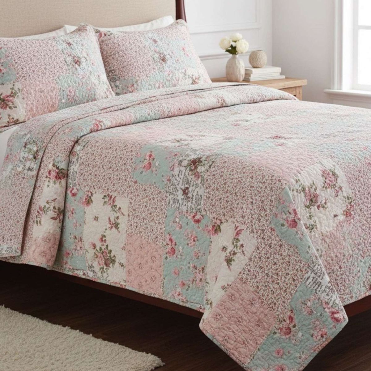 GENERICO - SABANA CON CUBRECAMA DE VERANO 2 PLAZAS + 2 ALMOHADAS