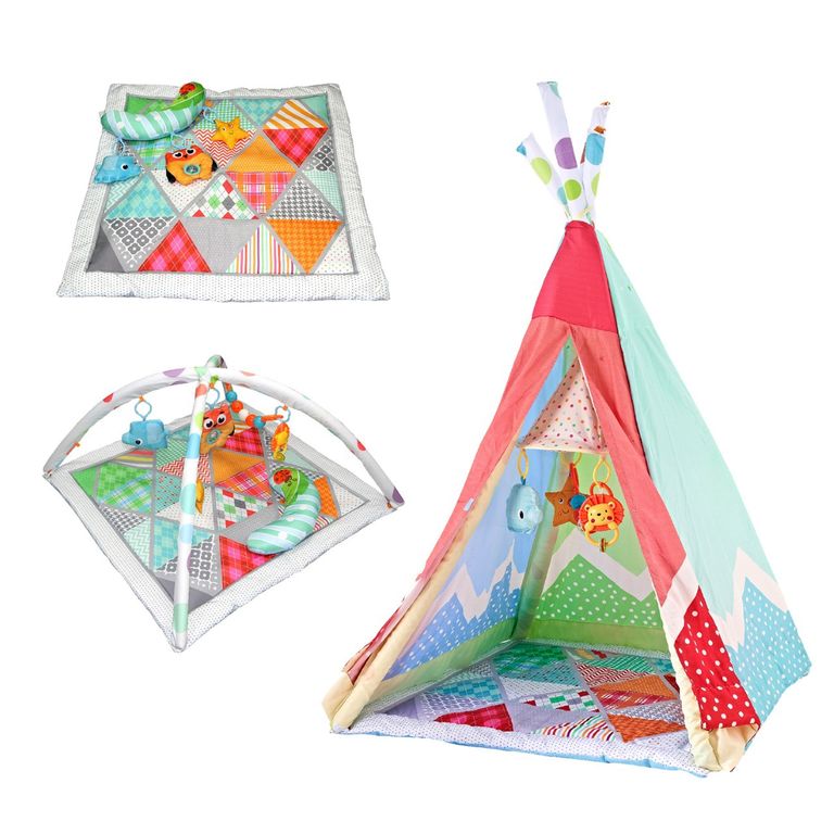 BEBEGLO Carpa Centro de Actividades 3 En 1 Rs-18460 Rosado