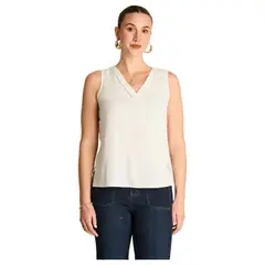LORENZO DI PONTTI - Blusa Sin Mangas Mujer Blanco