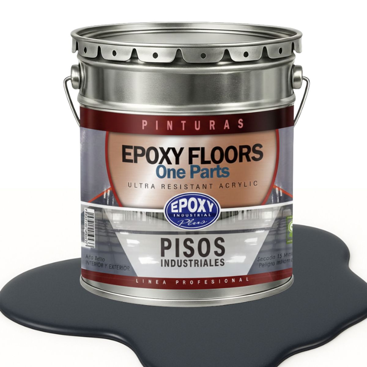 EPOXY - PINTURA PISOS ALTO TRAFICO - EPOXY FLOORS - TINETA 18K GRAFITO