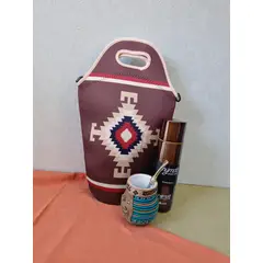 GENERICO - Set Mate Bolso Matero +Termo 500ml+Mate Ceramica 120ml + Bomilla # 4