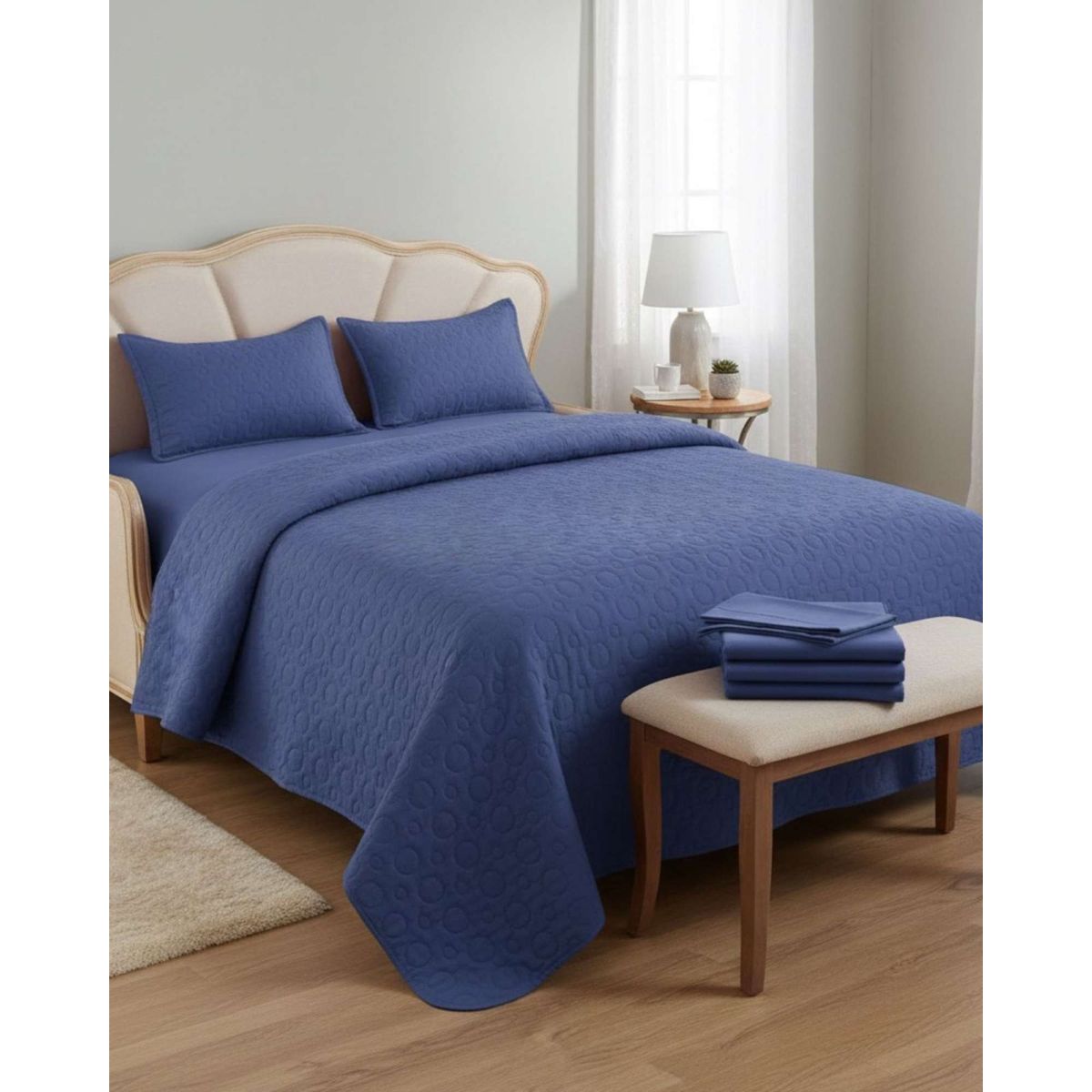 GENERICO - SABANA CON CUBRECAMA DE VERANO 2 PLAZAS + 2 ALMOHADAS