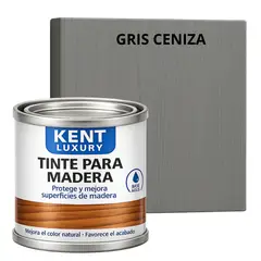 KENT - TINTE DE MADERA ORGANICO - EXTRACUBRIENTE BASE AGUA. - 185 G - GRIZ CENIZA