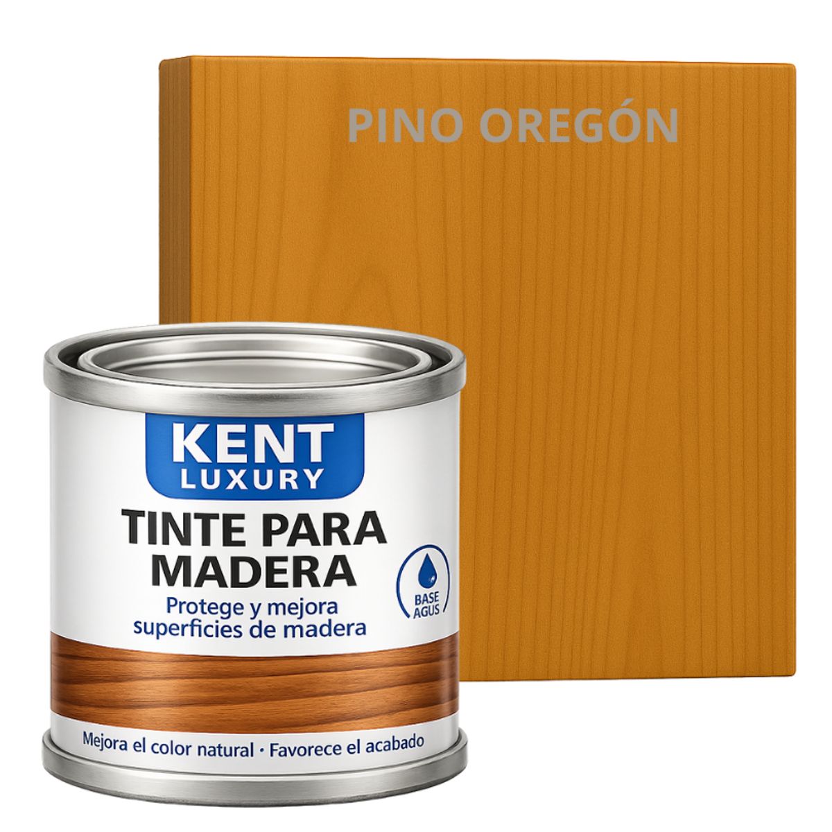 TINTE DE MADERA ORGANICO - EXTRACUBRIENTE BASE AGUA. - 185 G - PINO OREGÓN, marca KENT - Foto Principal