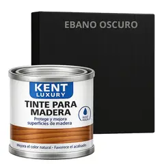 KENT - TINTE DE MADERA ORGANICO - EXTRACUBRIENTE BASE AGUA. - 450 G - EBANO OSCURO