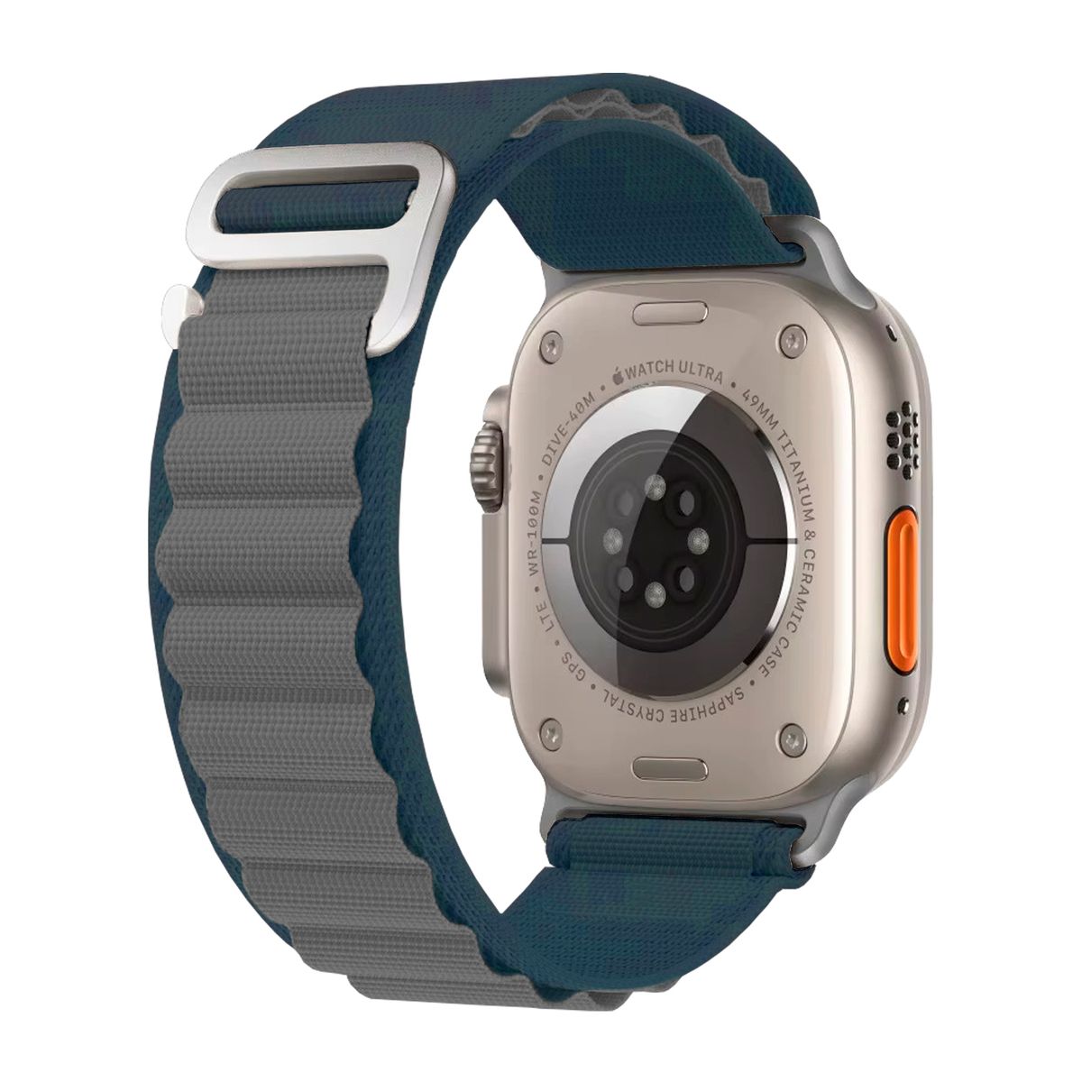 KBOD - Correas Para Apple Watch Kbod Loop Alpino Compatible 42-44-45-49mm Azul Gris