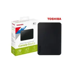 TOSHIBA - Disco Duro HDD 4TB Externo Canvio Basics 25″ USB 30 Negro