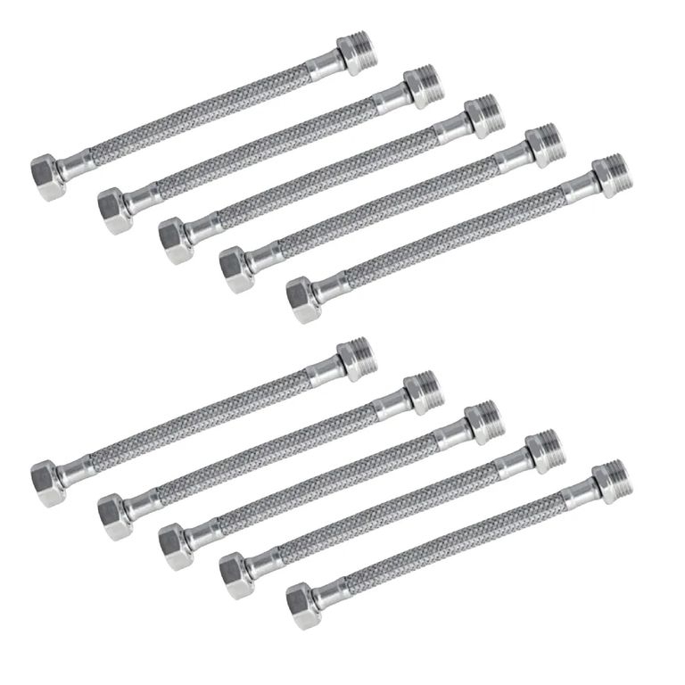 Pack 10 Flexible Agua Fria Y Caliente Media Hi-he 50 Cm
