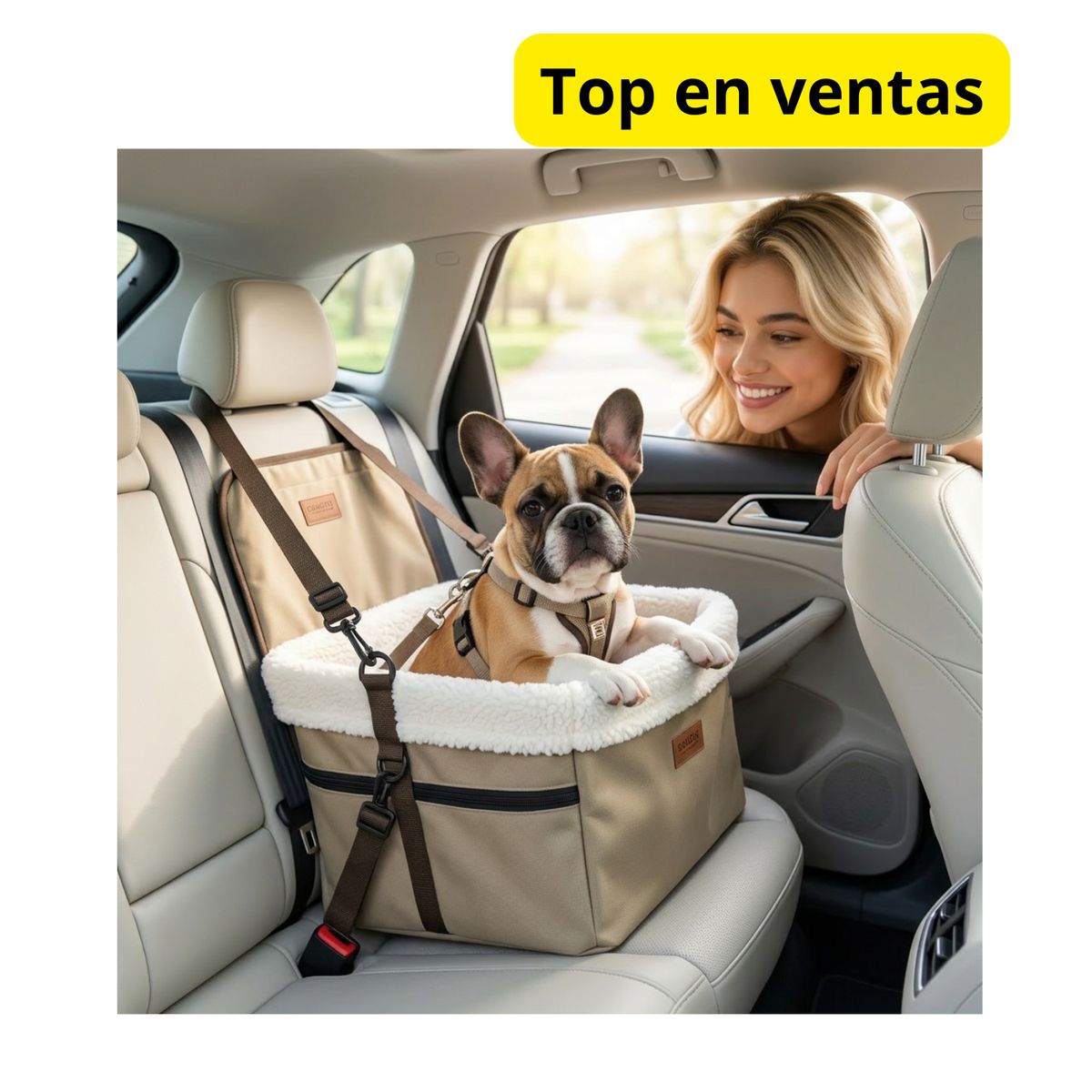 MOVI - ASIENTO DE AUTO PARA MASCOTAS