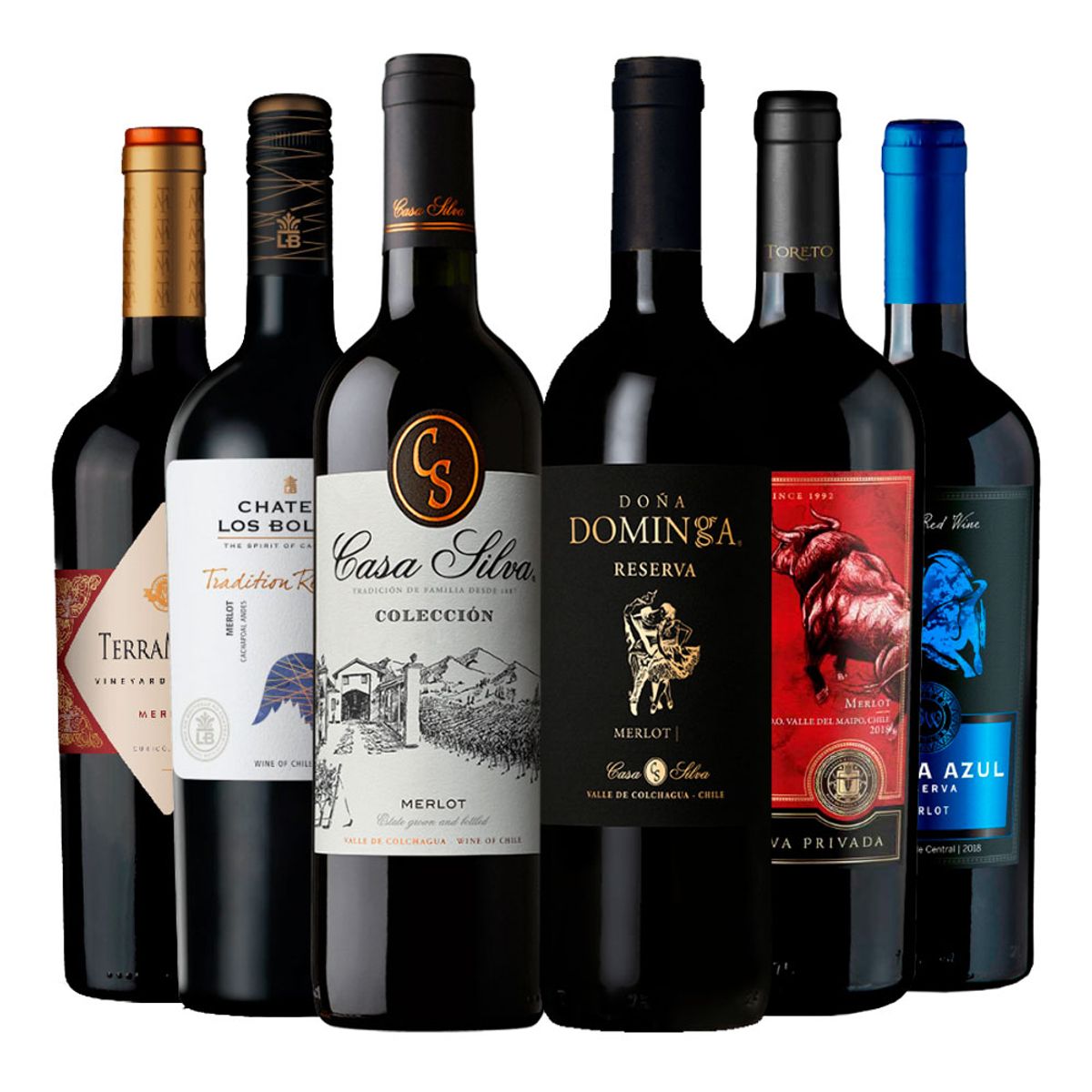 BBVINOS - 6 Vinos Mix Plus Reserva Merlot