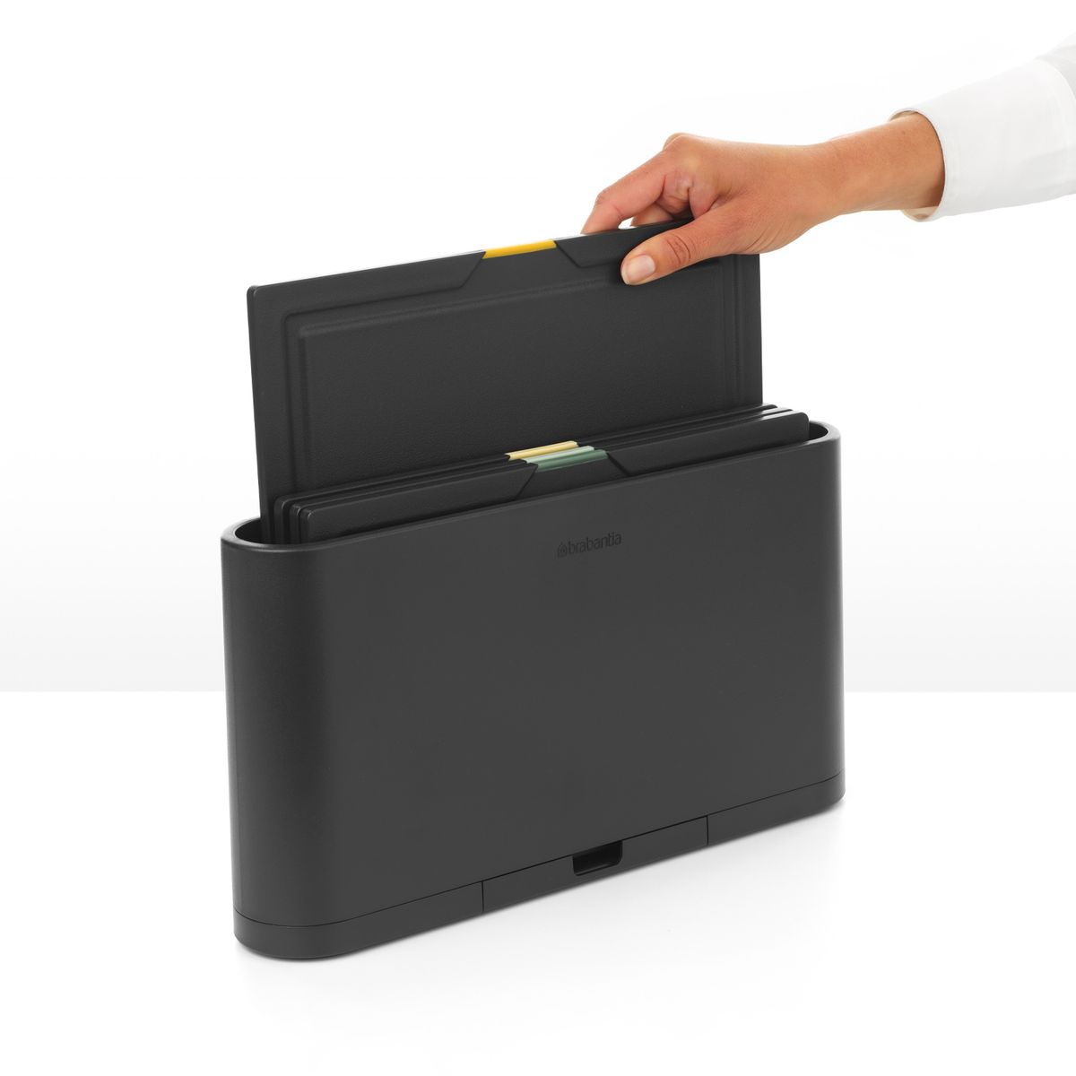 BRABANTIA - Juego de 4 tablas para cortar Tasty - Dark Grey