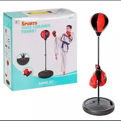 ANGELES DEL HOGAR - SET BOXING NEGRO BOXEO GUANTES DE BOX PARA NIÑOS