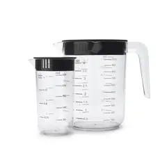 BRABANTIA - Jarra medidora Tasty juego de 2 - Transparent