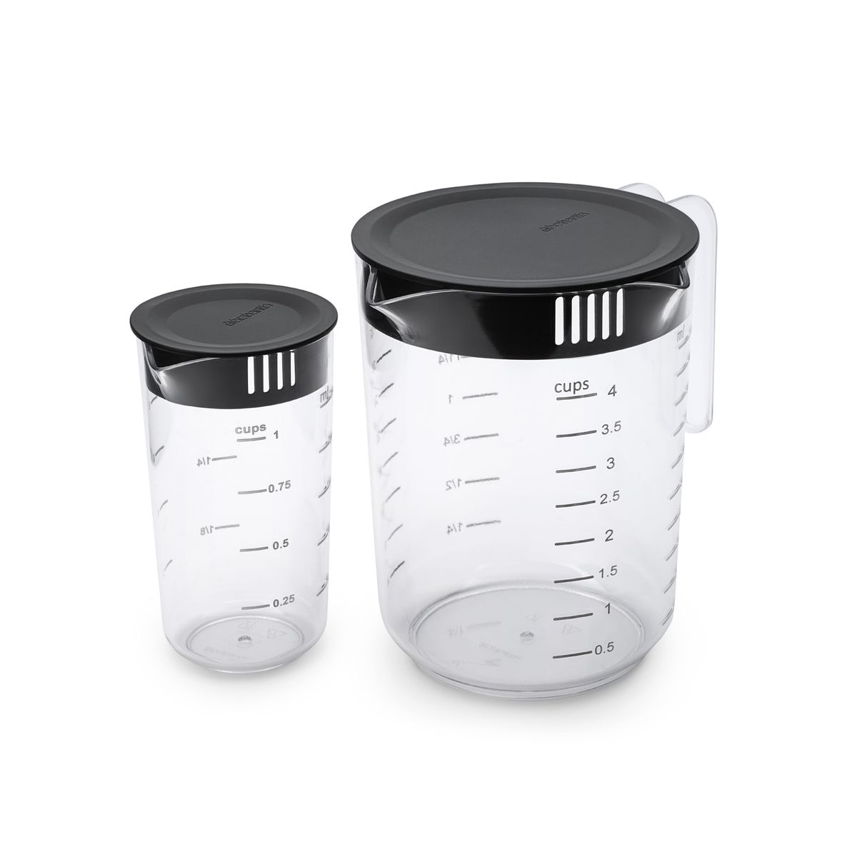 BRABANTIA - Jarra medidora Tasty juego de 2 - Transparent