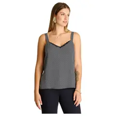 LORENZO DI PONTTI - Blusa Pabilo Lencera con Tirantes Ajustables