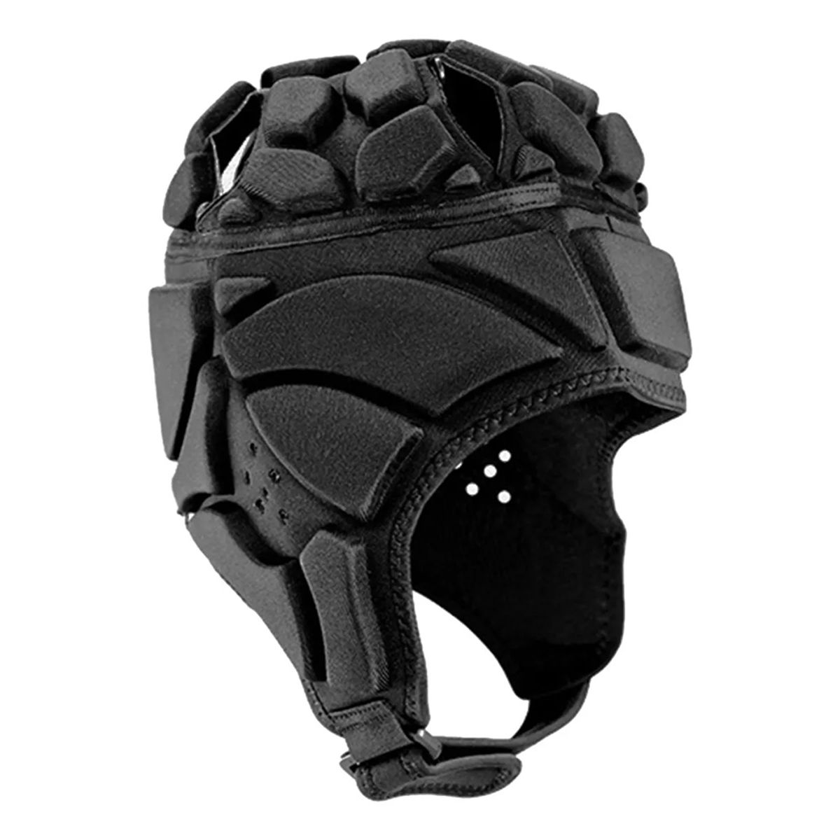 IMPOPLANET - GORRO CASCO DEPORTIVO NEGRO PARA RUGBY TALLA XL