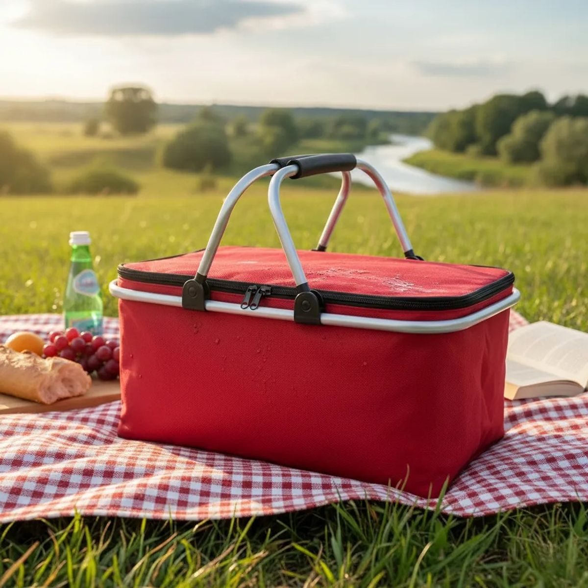 GENERICO - Bolso Canasta Cooler Térmico Plegable De 25l Para Picnic