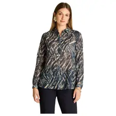 LORENZO DI PONTTI - Blusa Estampada Mujer Azul