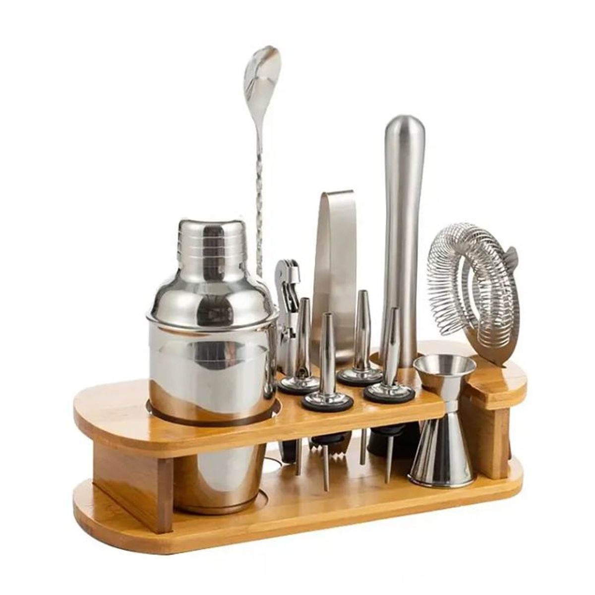 GENERICO - Kit De Utensilios De Coctelería C/coctelera De 750ml, 12 Pzs