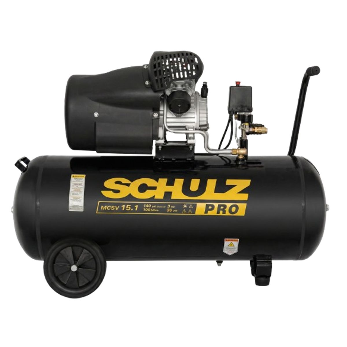 SCHULZ - Compresor De Aire Schulz Air Pro 3hp 100L 15cfm Negro Monofásica.
